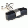 Black rectangle opal cufflinks