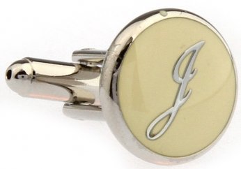 PERSONAL ALPHABET LETTER i CUFFLINKS