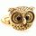 Golden owl cufflinks
