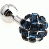 Blue shining disco ball cufflinks