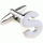 Bold letter S cufflinks