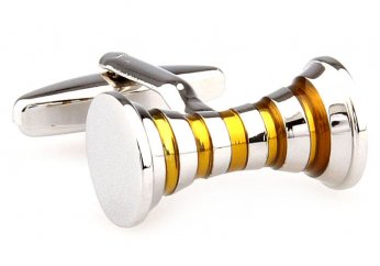 Golden sky city cufflinks