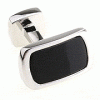 Black rear mirror cufflinks