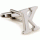 Slim letter K cufflinks