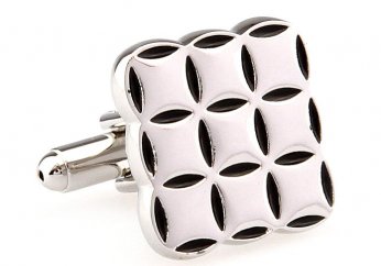 9 Squares black cufflinks