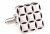 9 Squares black cufflinks