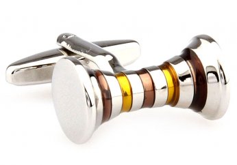 Bicolor sky city cufflinks