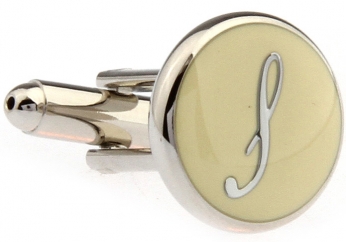 PERSONAL ALPHABET LETTER s CUFFLINKS - Click Image to Close
