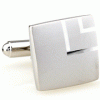 Veiled squares solid color cufflinks