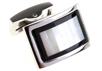 Convex rectangle cufflinks - Click Image to Close