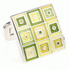 Yellow 3x3 mini squares cufflinks