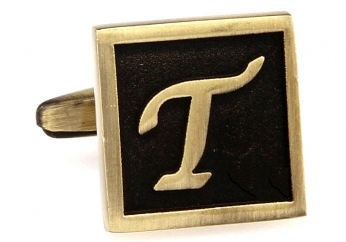 Egypt stylish letter T cufflinks - Click Image to Close