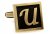 Egypt stylish letter U cufflinks