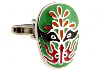 SHANGHAI opera mask cufflinks