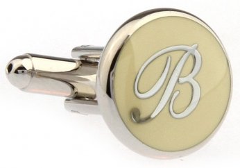 PERSONAL ALPHABET LETTER b CUFFLINKS
