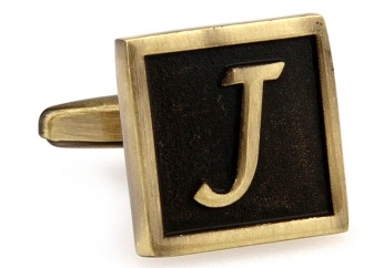 Egypt stylish letter J cufflinks - Click Image to Close
