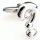 Silver question mark cufflinks