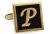 Egypt stylish letter P cufflinks