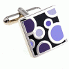 Purple dots cufflinks