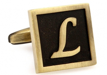 Egypt stylish letter L cufflinks - Click Image to Close