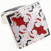 Fire red morning glory cufflinks