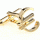 Golden € sign cufflinks