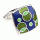 Blue green bubbles cufflinks