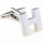 Bold letter H cufflinks