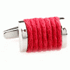 Red rope bound cufflinks