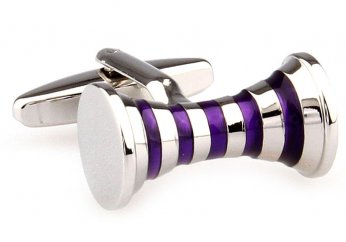 Purple sky city cufflinks