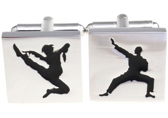 KUNG FU cufflinks - Click Image to Close