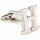 Slim letter H cufflinks