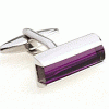 Purple light tube cufflinks