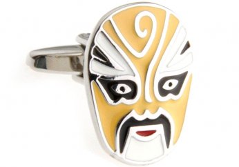 GUILIN opera mask cufflinks