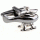 Dark silver helicopter cufflinks