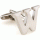 Slim letter W cufflinks
