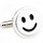 Smile face cufflinks