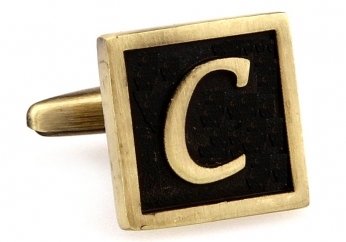 Egypt stylish letter C cufflinks - Click Image to Close