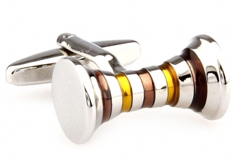 Bicolor sky city cufflinks - Click Image to Close