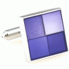 4 squares fade out purple stripes square cufflinks