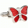 紅蝴蝶袖口鈕