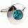 Plain spot green shining cufflinks