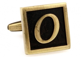 Egypt stylish letter O cufflinks - Click Image to Close