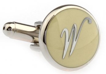 PERSONAL ALPHABET LETTER m CUFFLINKS