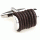 Dark brown rope bound cufflinks