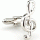 Treble clef cufflinks