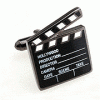Film clapper board cufflinks