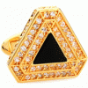 Golden nested triangle cufflinks