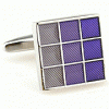 3x3 squares fade out purples stripes square cufflinks