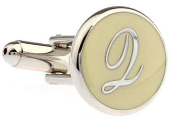 PERSONAL ALPHABET LETTER q CUFFLINKS